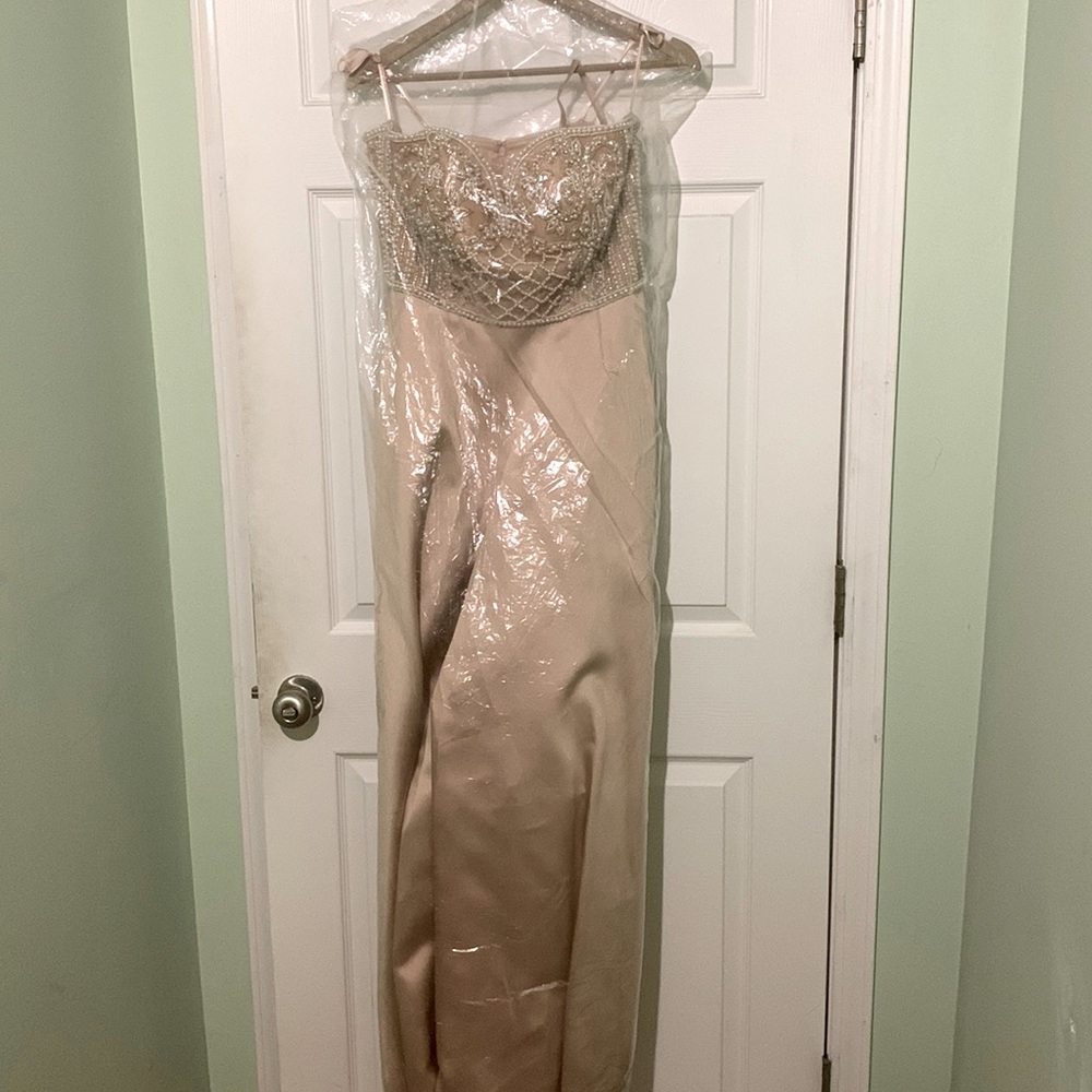 Champagne Prom Dress size 12